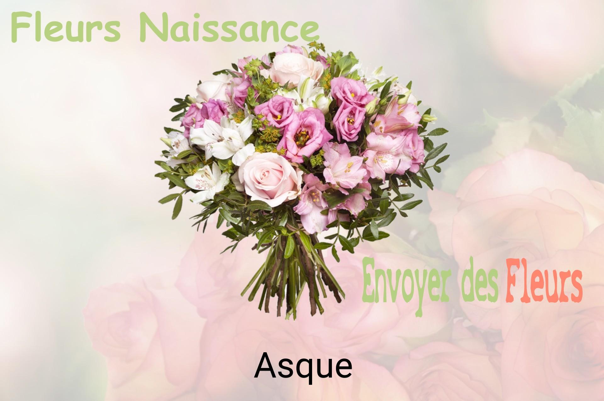 Bouquet de fleurs de naissance livré à Asque